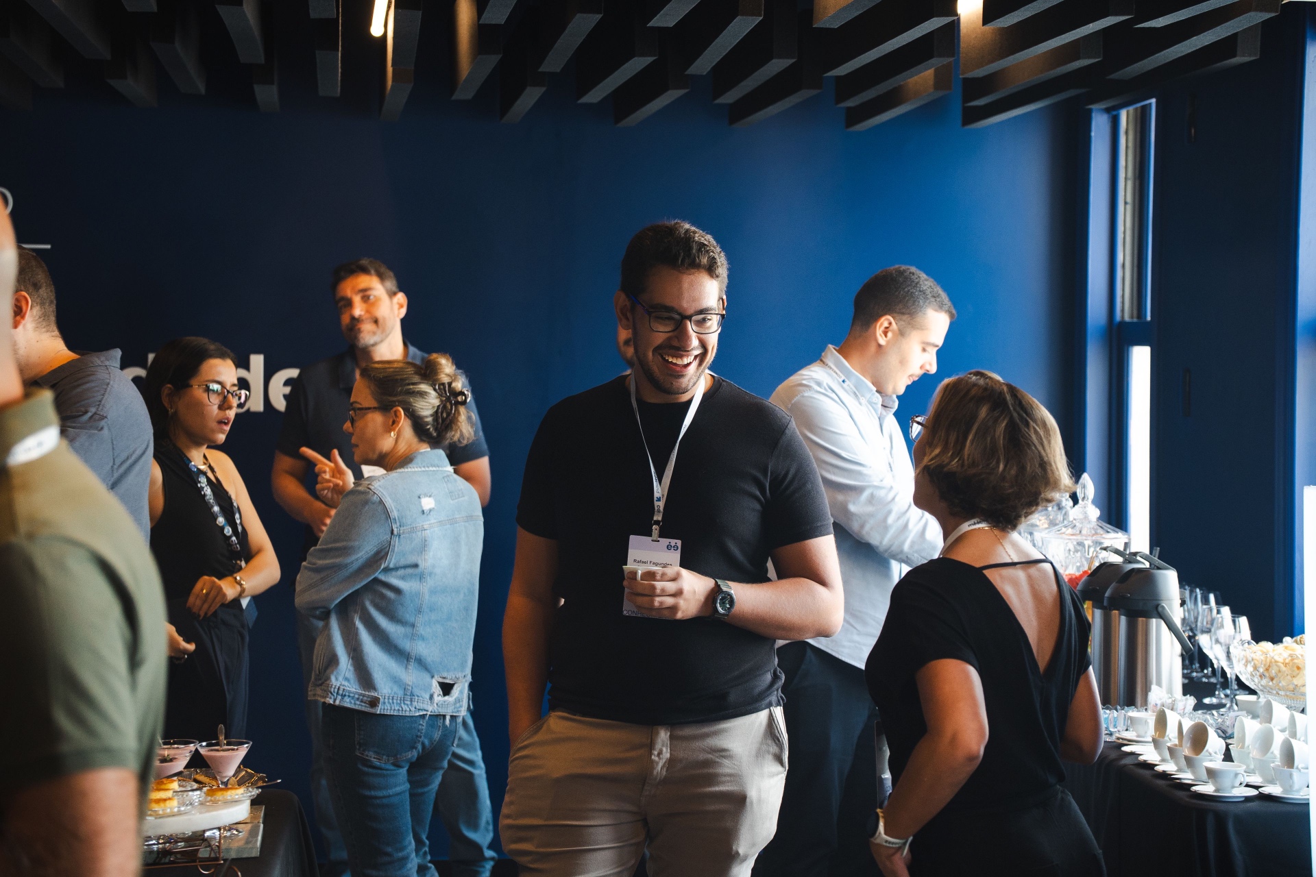 Networking no café da comunidade